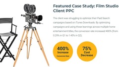 Entertainment Industry Client PPC