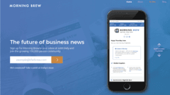 Morning Brew Daily Landing Page / Website Design