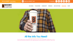 Biggby Coffee Website Redesign